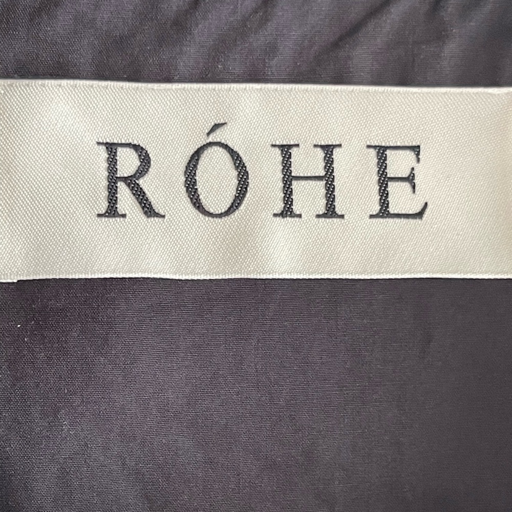Róhe Black Ladder Embroidered 100% Cotton Dress - Picture 2 of 15